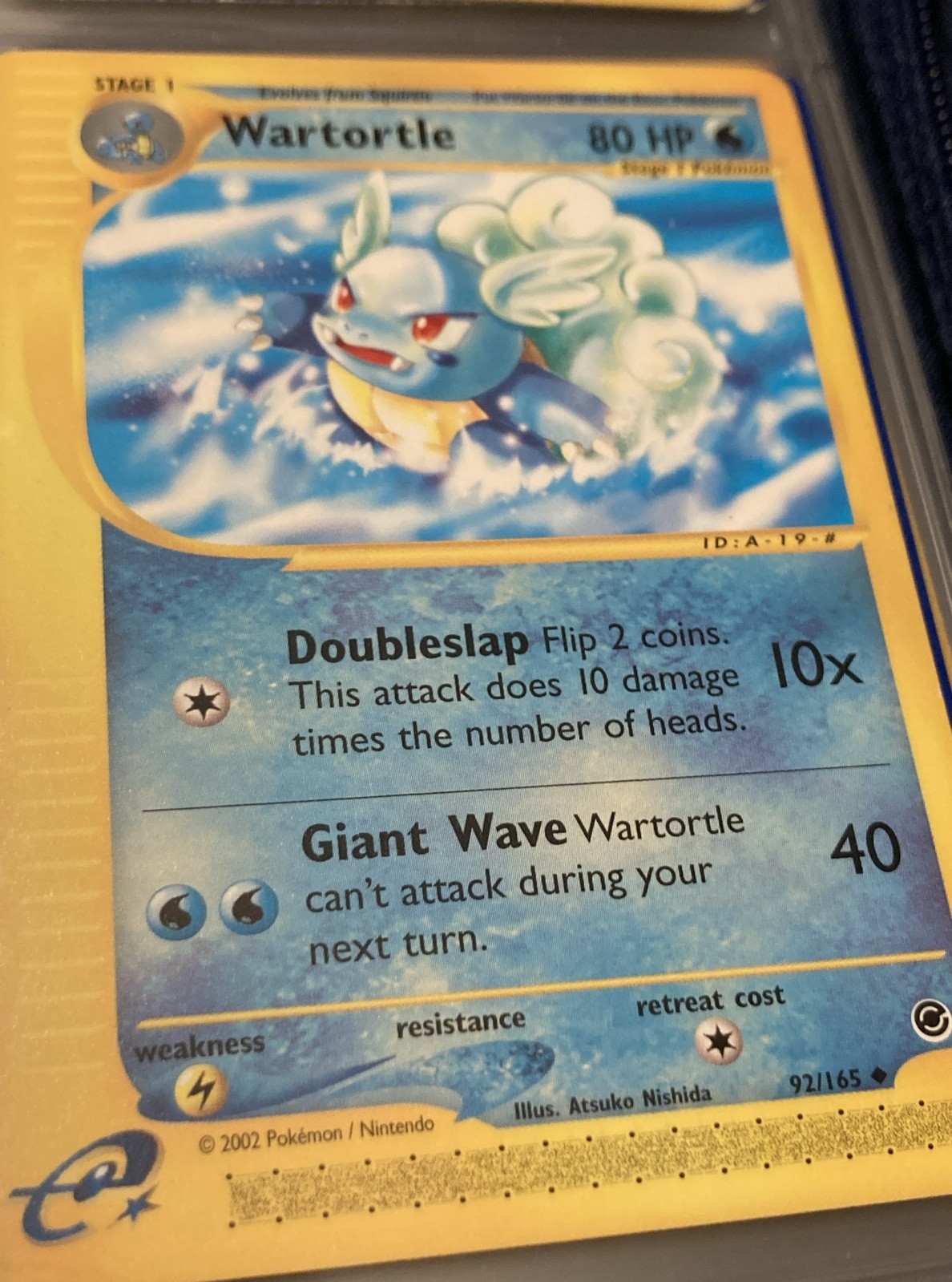 Wartortle 092/165 Expedition Base Set Non Holo