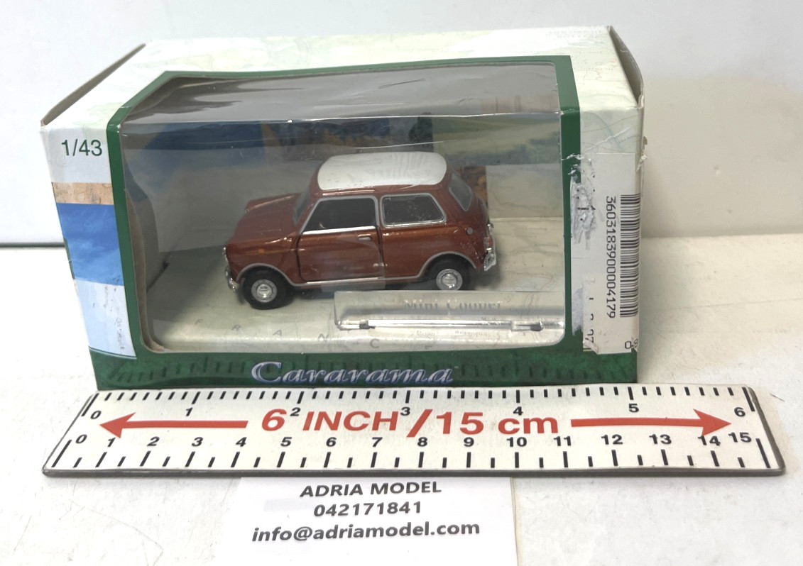 CARARAMA 1:43 AUTO DIE CAST METAL FIAT ABARTH 500L COLORE BIANCO