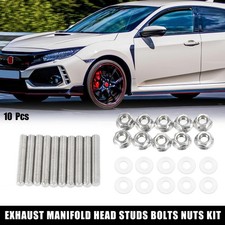 10pz Borchia Bullone Collettore Scarico per Honda per Motori Serie Acura B C D F H K