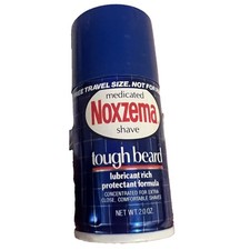 Noxzema Medicated Shave Tough Beard Lubricant Rich Protectant Formula 2oz Travel