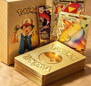 golden pokemon cards back Gold Charizard 1st Edition Card - Rare Collector Glossy Card golden back pokemon cards is:gold