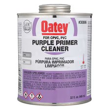 Oatey 30806 Purple Primer, Cleaner, 32 Oz.