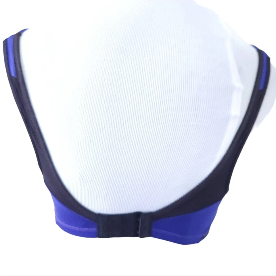 Sujetador deportivo sin aros Lily of France 34A púrpura negro sujetador deportivo sin aros Foto 2 de 4