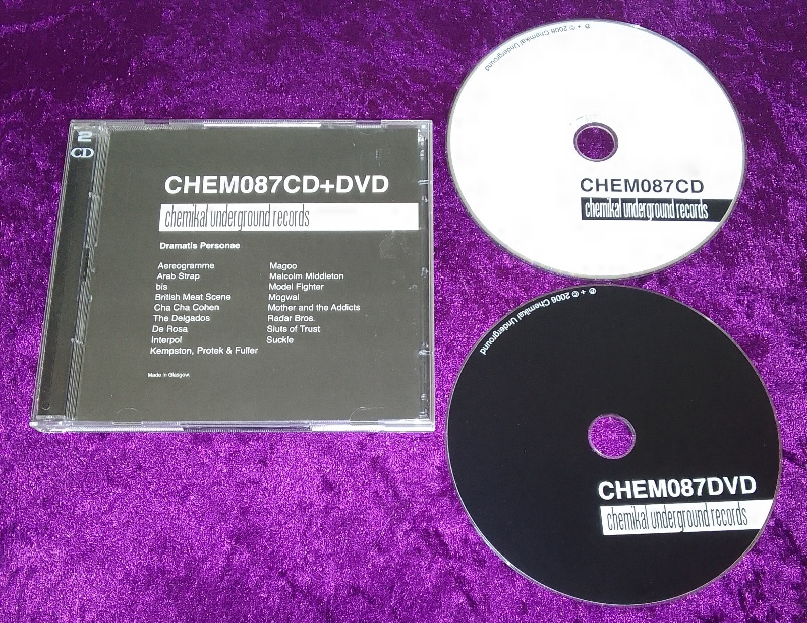Chem087CD + DVD - Chemikal Underground Records - CD + DVD Set