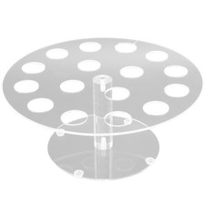 16 Holder Acrylic Ice Cream Cone/ Sushi Hand roll Stand Transparent E4A56598