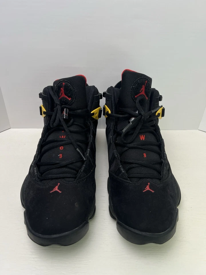 Jordan 6 Anillos Negro Rojo Azufre Hombre Talla 11.5 ¡¡¡Sin Caja!!! Excelente estado!!!! Foto 4 de 4