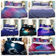 3D Clouds Sky Space Cartoon Quilt Cover Duvet Cover Comforter set