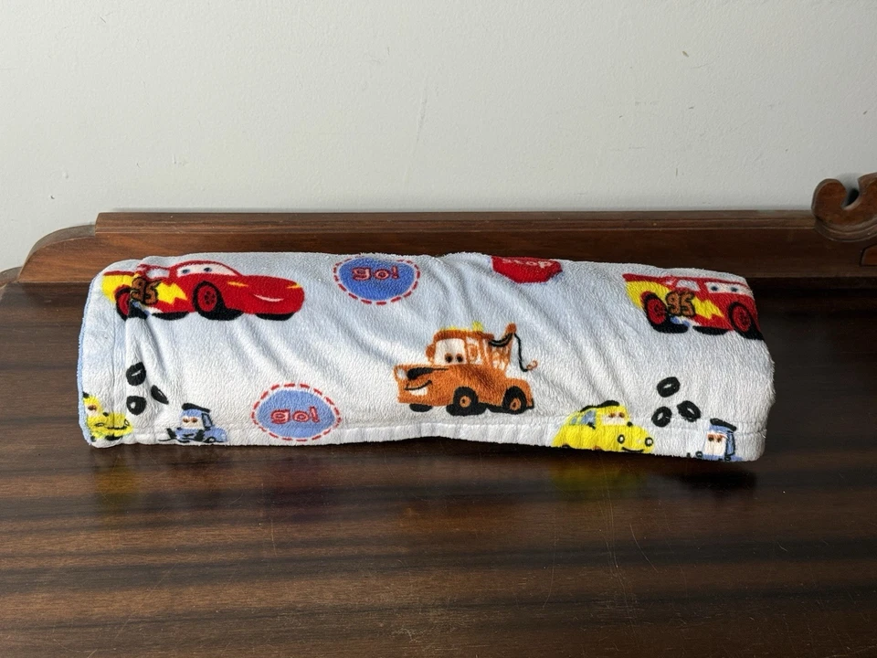 Disney Baby CARS Manta Niño Polar 40" x 30" Felpa Tiro Años 90 Y2K RARO DIFÍCIL DE ENCONTRAR Foto 2 de 4