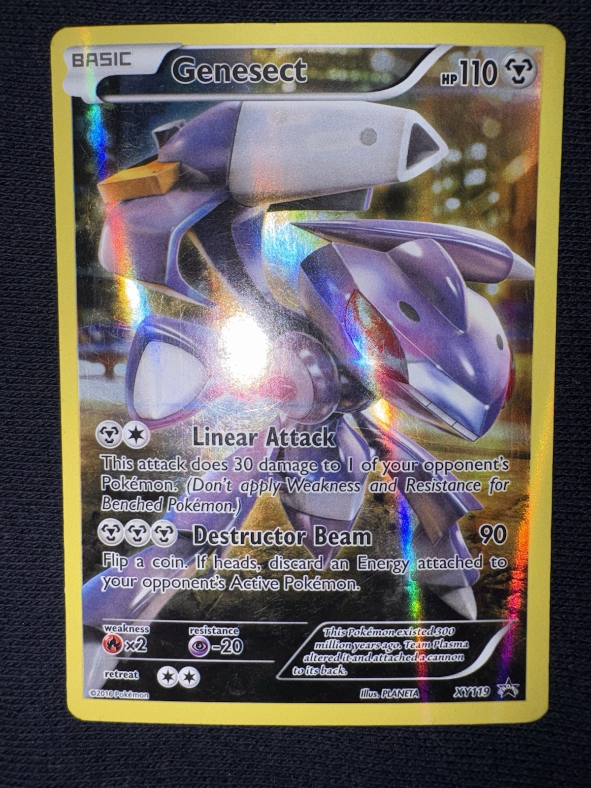 Pokémon Genesect Full Art Holo Black Star Promos Card XY119 - LP