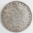 1884-P Morgan Silver Dollar $1 Circulated Philadelphia 90% Silver Raw