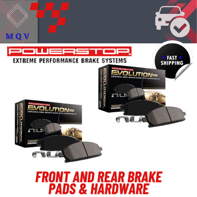 Powerstop Z17 Evolution Ceramic Front Rear Brake Pads Hardware Lexus Toyota