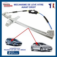 Mechanismus Fensterheber Vorne Rechts Nuckel FüR 307 (5 TüRen) 9222J9