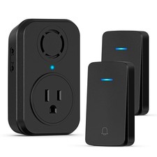 AIDA Wireless Self-powered Extra Socket, No Battery Required Push Button