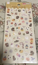 DAISO Happy Halloween Design Sticker Pumpkin Ghost Party Gift Pumpkin Hat Cat 🎃