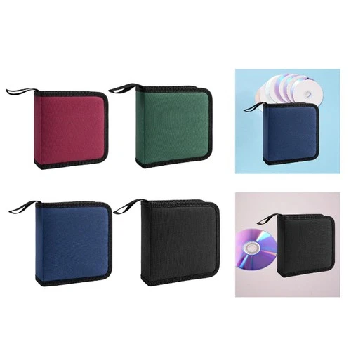 Custodia per CD DVD, porta compact disc da 40 capacità per viaggi, auto,
