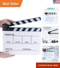 Professional Acrylic Film Clapboard with Magnetic Closure - Ideal for Video P...