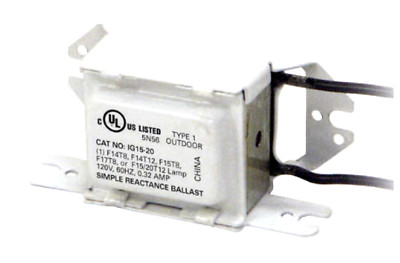 1G15-20  Inter-Global Magnetic Ballast 1 Light 14-20w 120V New