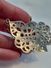 Stella & Dot Joyce Crystal Drop Chandelier Earrings Lace Design Statement  — photo 6
