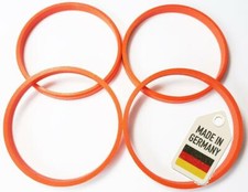 4x Zentrierringe 72,0 - 66,6 Orange 72 0 auf 66 6  / 72,0 mm - 66,6 mm