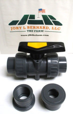 PARKER , MB1S16 , 1" UPVC DOUBLE UNION BALL VALVE, SOCKET & THREADED ENDS