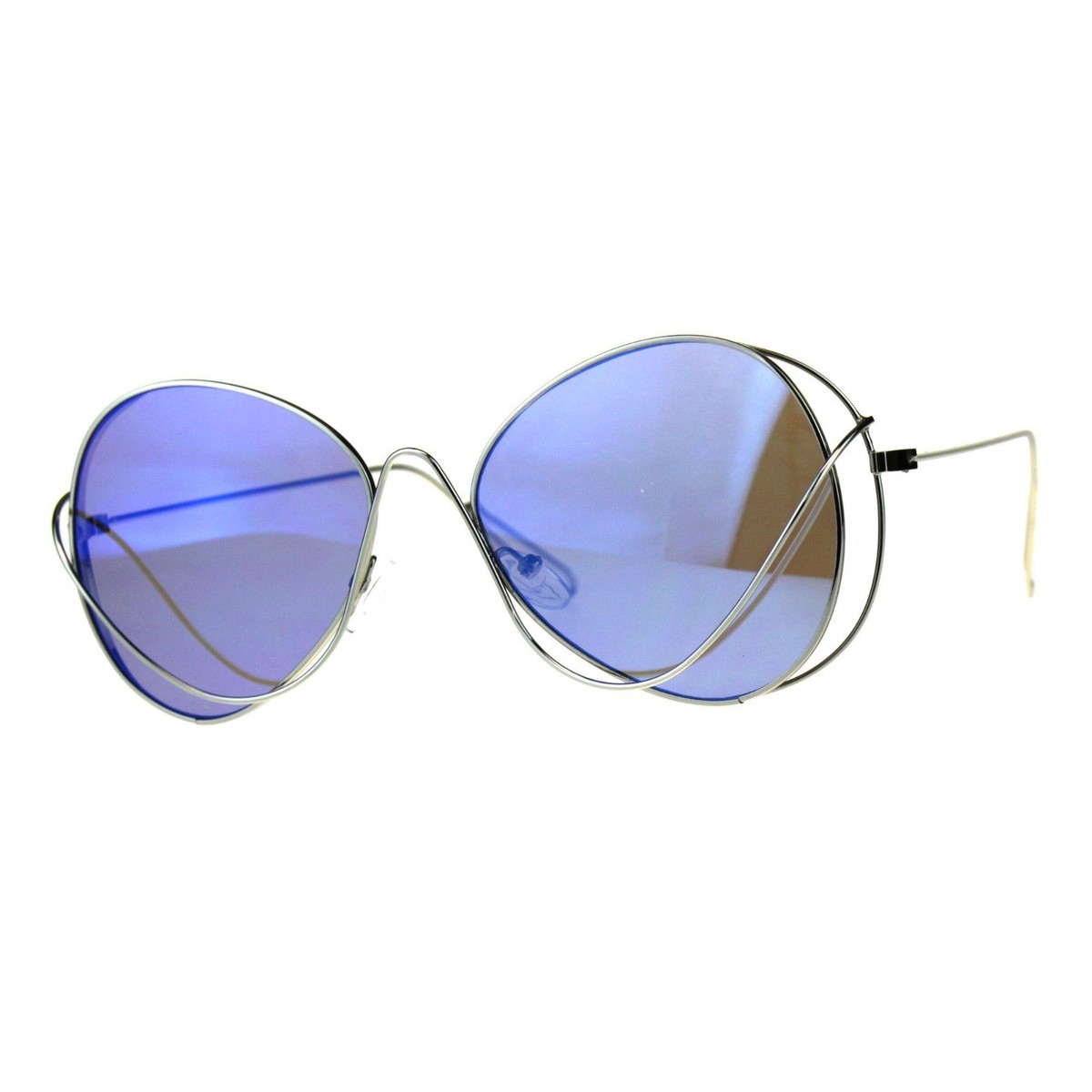 Womens Fashion Sunglasses Thin Metal Wired Frame Unique  display picture 2