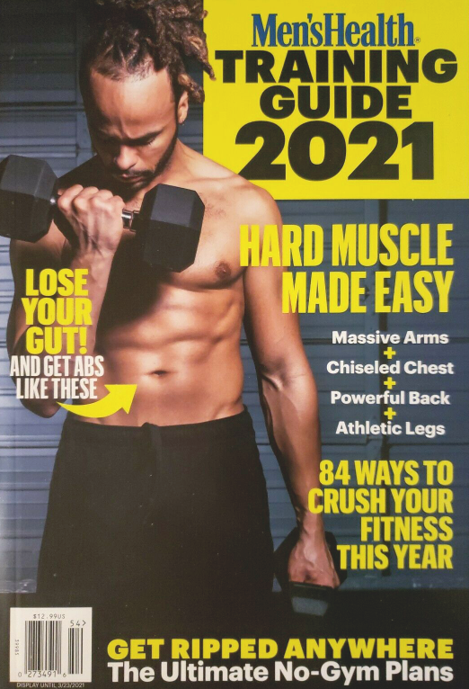 MEN'S HEALTH TRAINING GUIDE 2021 LOSE OUR GUT! HARD MUSCLES MADE