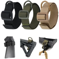 Tactical Universal D Ring Sling Point Adapter Rifle Buttstock Loop Strap Airsoft