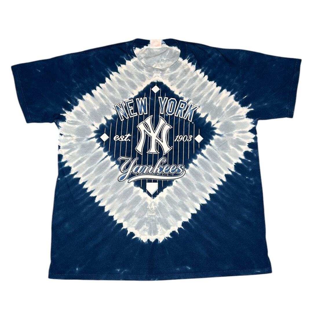 Vintage New York Yankees MLB Tie Dye Tee Size Large  