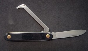 VTG SOLINGEN GERMANY INOX EQUESTRIAN HORSE HOOF PICK POCKET KNIFE (RARE FIND)