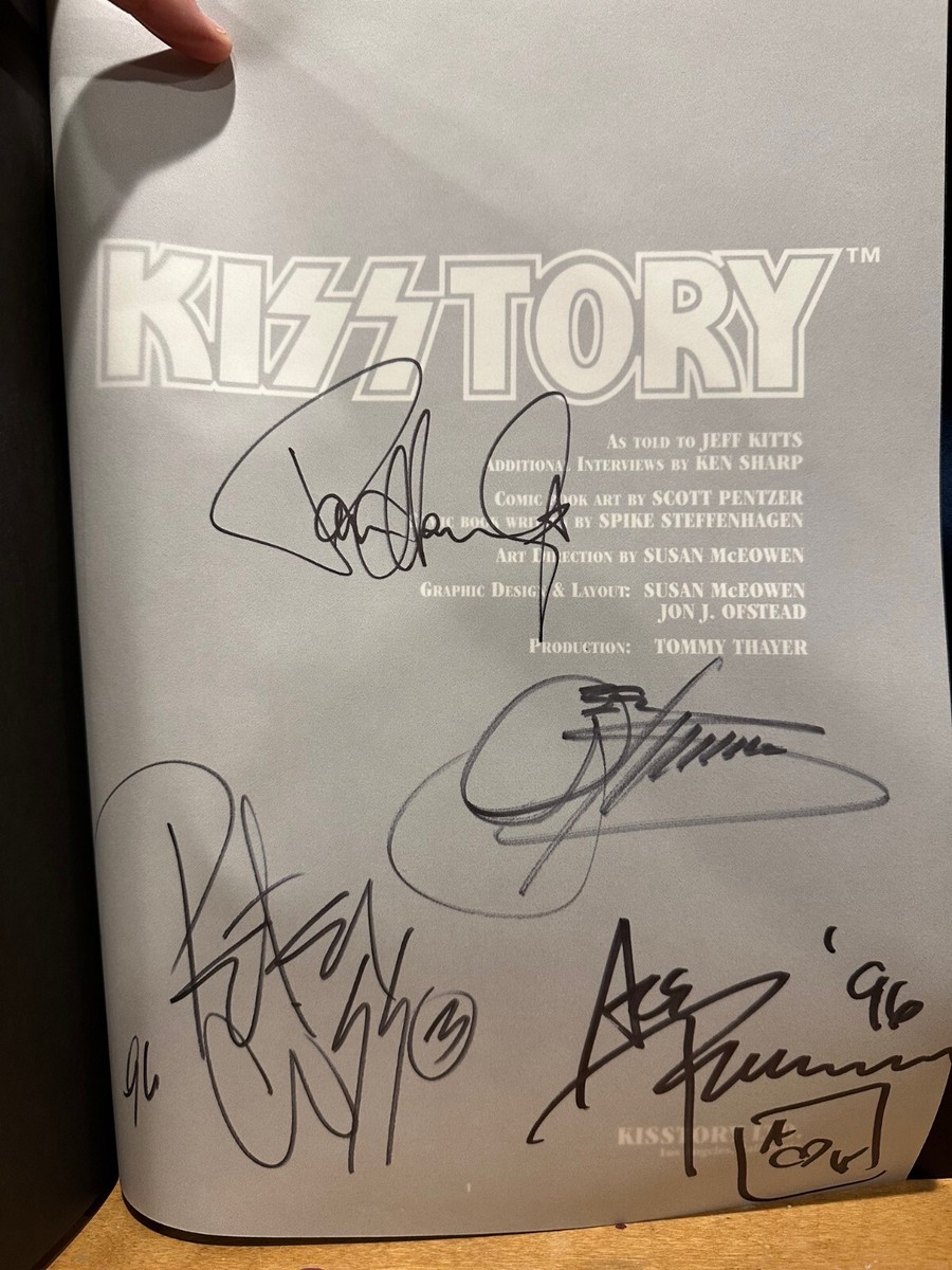 希少初期メンバー】KISSTORY（KISS豪華写真集 直筆サイン入り