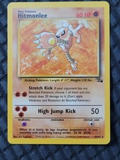 Pokémon TCG Hitmonlee Fossil 22/62 Regular Unlimited Rare
