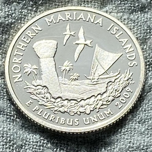 2009 S Silver .900 Proof Mariana Island DC and US Territories Quarter