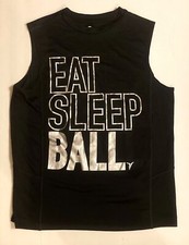 OLD NAVY ACTIVE "Eat, Sleep, Ball" Baseball/Softball Slvls Athletic Top ~ Sz M