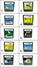 Assorted 10x Original Nintendo DS Game Cartridges