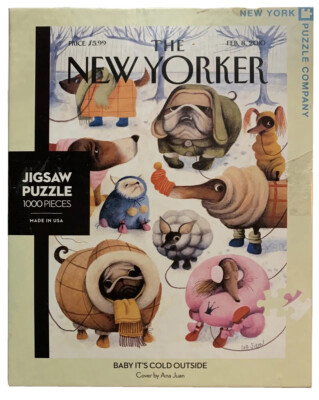 2010 THE NEW YORKER JIGSAW PUZZLE, BABY IT'S COLD OUTSIDE, 20''x27'', 1000 PIECES