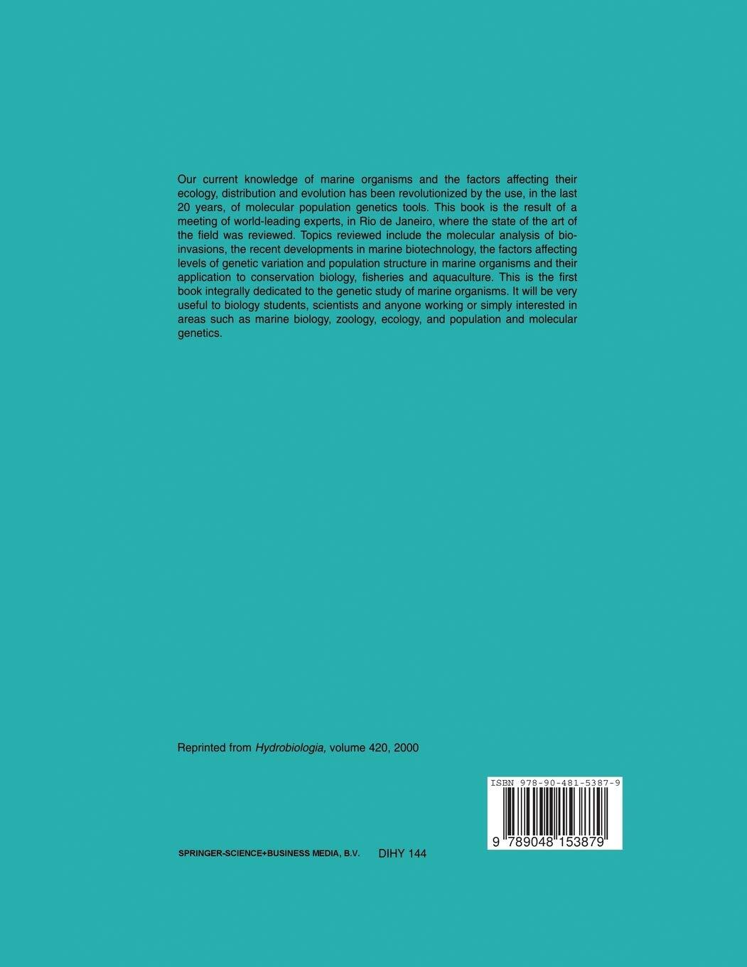 Marine Genetics - Antonio M. Solé-Cava  - Springer, 2011