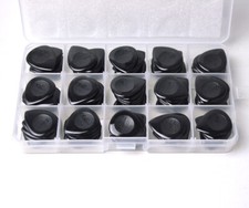 100pcs Alice 3mm Teardrop Black Guitar Picks Plectrums For Electric Guitar Jazz