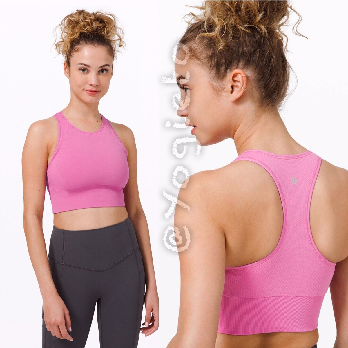 Lululemon $84 Ebb To Train Bra Long Line High Neck Align Tank