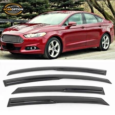 Fits 13-18 Ford Fusion Mugen Style Window Visors Rain Sun Guard Vent Guards 4Pcs