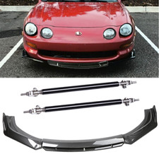Front Bumper Lip Body Kit Spoiler Carbon Fiber Black Strut For Toyota Celica Front Bumper Lip Body Kit Spoiler Carbon Fiber Black Strut For Toyota Celica