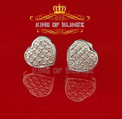 Aretes Para 925 Sterling Weiß Silber 0,12ct Diamant Damen & Herren Ohrstecker