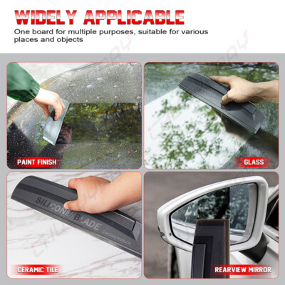 Soft Silicone Water-Wiper Hand Squeegee Car Clean Scraper Flexible Non ...