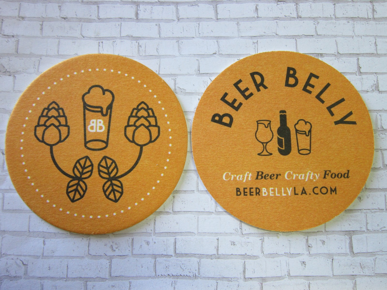 Beer Coaster * BEER BELLY Koreatown, Los Angeles, CALIFORNIA Craft