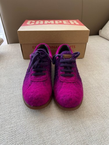 Scarpe da ginnastica Camper viola rosa lana nuove con scatola taglia donna 36 eur 6 US 3 UK - Foto 10 di 12
