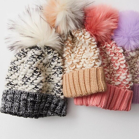 Free People - NEW Movement Big Sky Pom Beanie - Purple | eBay
