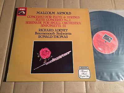 MALCOLM ARNOLD - CONCERTO FOR FLUTE & STRINGS No. 2 - ADENEY / THOMAS - LP (4)