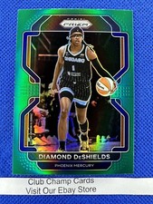2022 #45 Diamond DeShields WNBA Panini Prizm Basketball Green Prizm Mercury