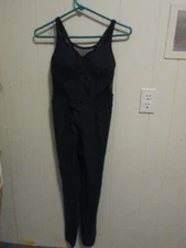 NEW Lovesoft Yoga Jumpsuit Black Large Strappy Mesh SIZE S