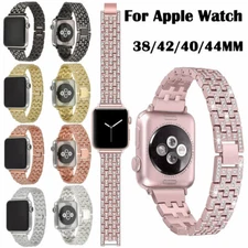 Diamond Stainless Steel Watch band Strap For Apple Watch 654321 38/42mm 40/44mm