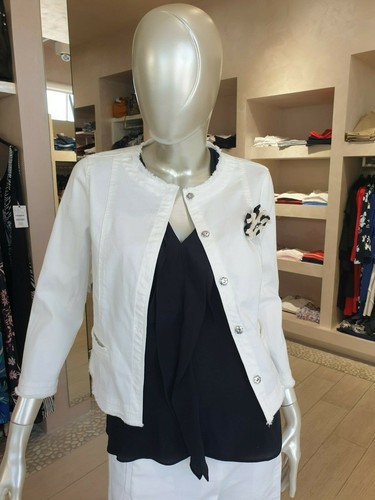 Giacchino in jeans bianco EMME MARELLA modello PANNA | eBay